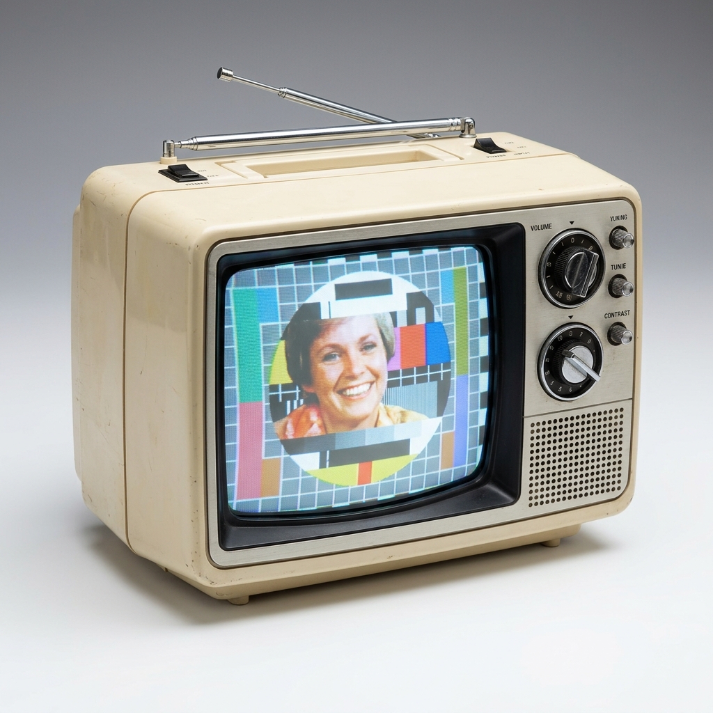 Retro Portable CRT TV