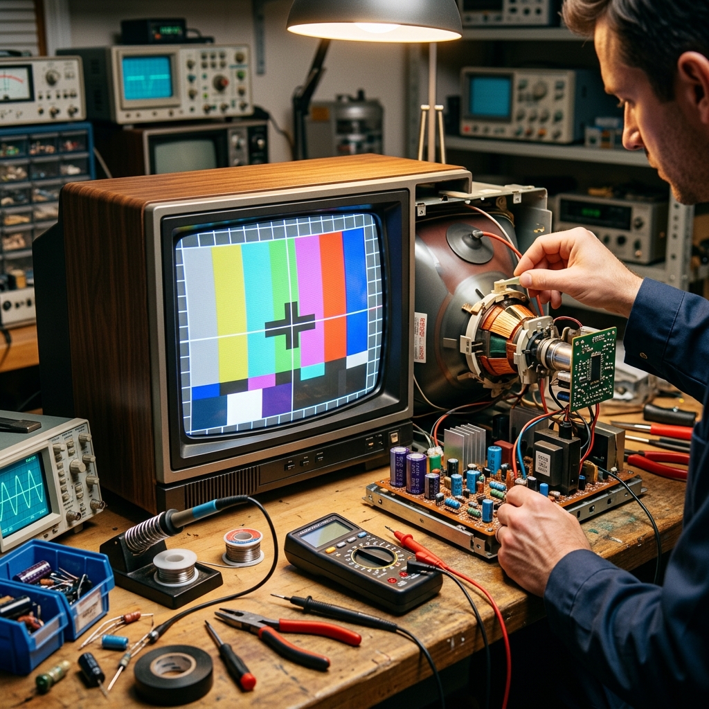 CRT TV Calibration & Repair
