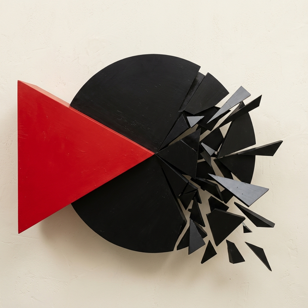 Industrial Constructivist Structural Components with Overlaid Graphics